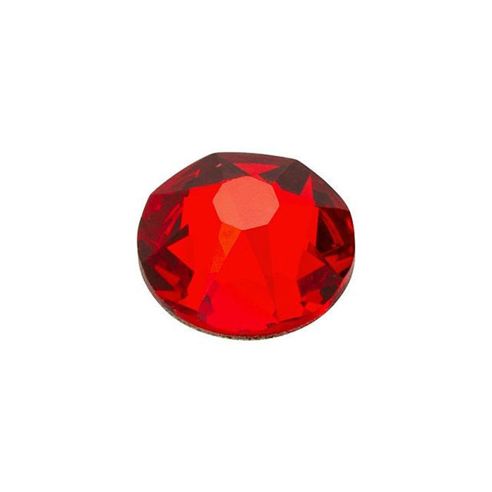 PRESTIGE Crystal, #2088 Round Flatback Rhinestone SS30, Light Siam (1 Piece)
