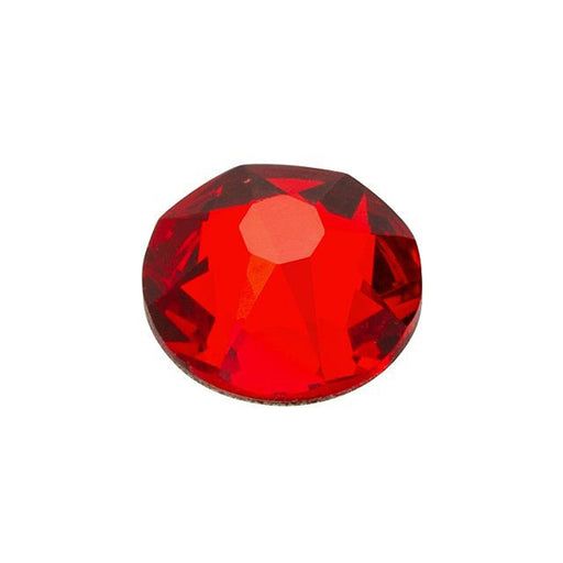 PRESTIGE Crystal, #2088 Round Flatback Rhinestone SS34, Light Siam (1 Piece)
