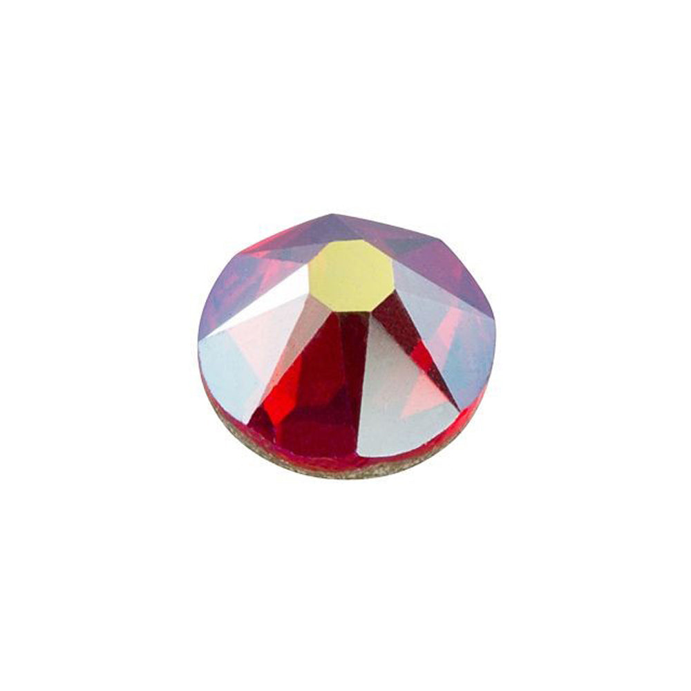 PRESTIGE Crystal, #2088 Round Flatback Rhinestone SS30, Light Siam AB (1 Piece)