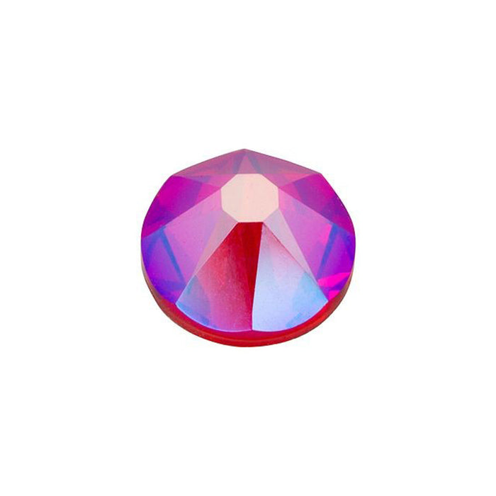 PRESTIGE Crystal, #2088 Round Flatback Rhinestone SS30, Light Siam Shimmer (1 Piece)