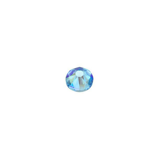 PRESTIGE Crystal, #2088 Round Flatback Rhinestone SS12, Light Sapphire Shimmer (1 Piece)