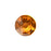 PRESTIGE Crystal, #2088 Round Flatback Rhinestone SS16, Light Amber (1 Piece)