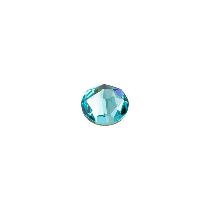 PRESTIGE Crystal, #2088 Round Flatback Rhinestone SS16, Light Turquoise (1 Piece)