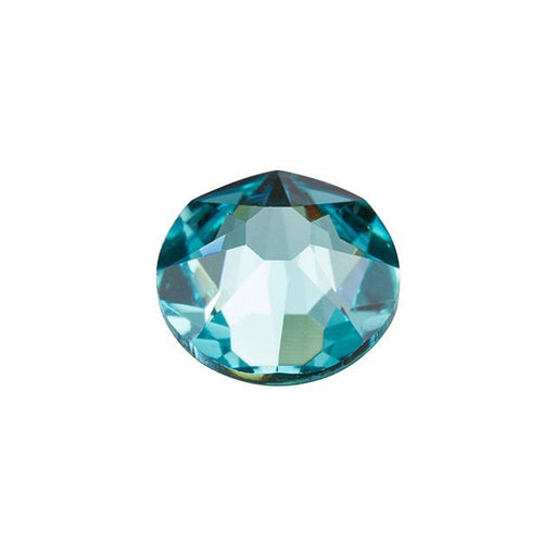PRESTIGE Crystal, #2088 Round Flatback Rhinestone SS30, Light Turquoise (1 Piece)