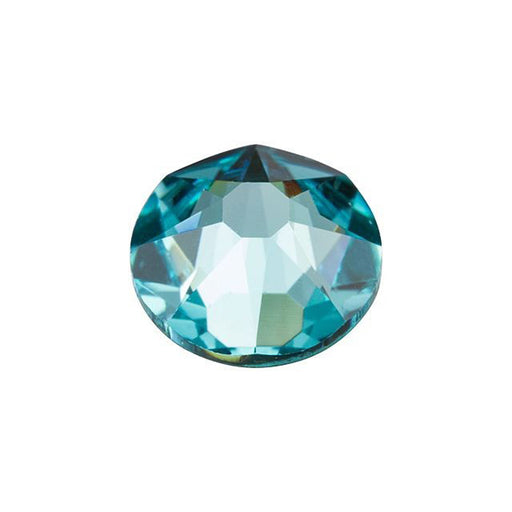 PRESTIGE Crystal, #2088 Round Flatback Rhinestone SS34, Light Turquoise (1 Piece)
