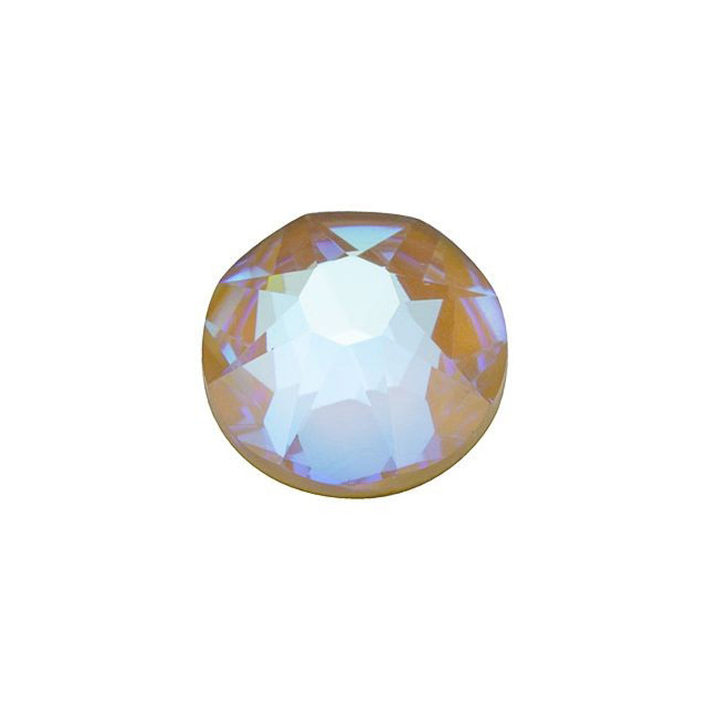 PRESTIGE Crystal, #2088 Round Flatback Rhinestone SS30, Ochre DeLite LacquerPRO (1 Piece)