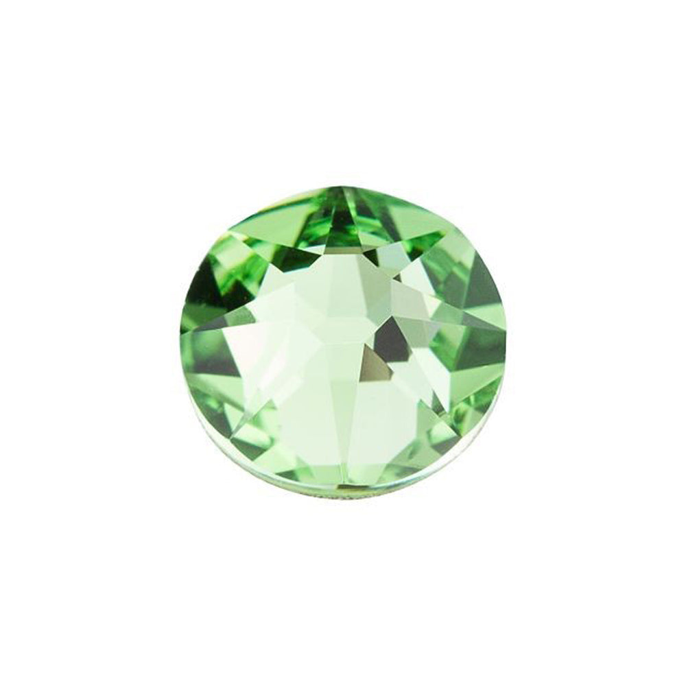 PRESTIGE Crystal, #2088 Round Flatback Rhinestone SS34, Peridot (1 Piece)