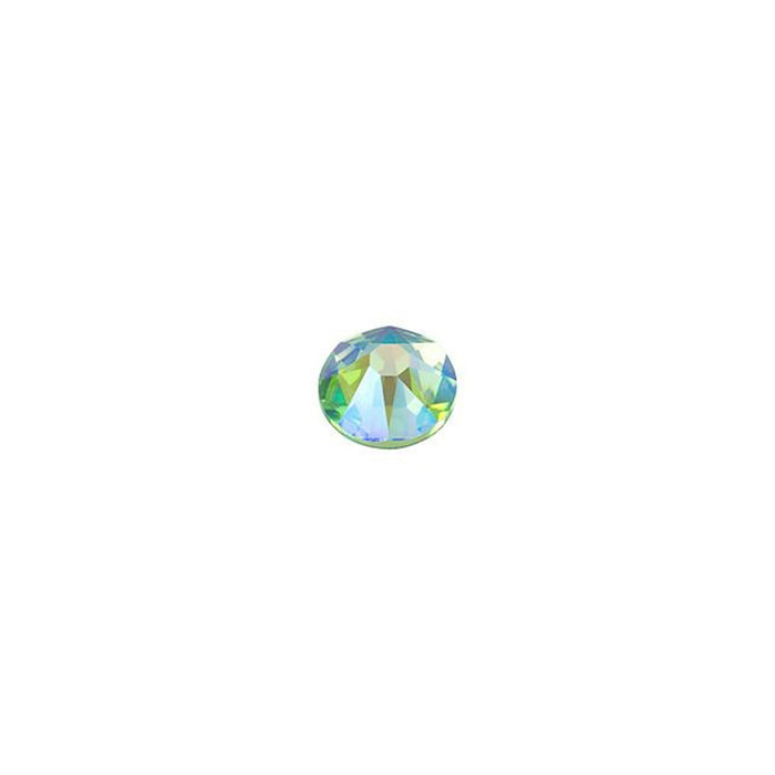 PRESTIGE Crystal, #2088 Round Flatback Rhinestone SS12, Peridot Shimmer (1 Piece)