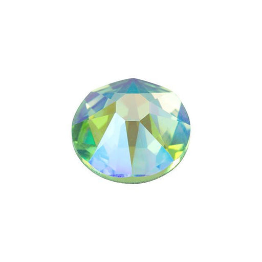 PRESTIGE Crystal, #2088 Round Flatback Rhinestone SS30, Peridot Shimmer (1 Piece)