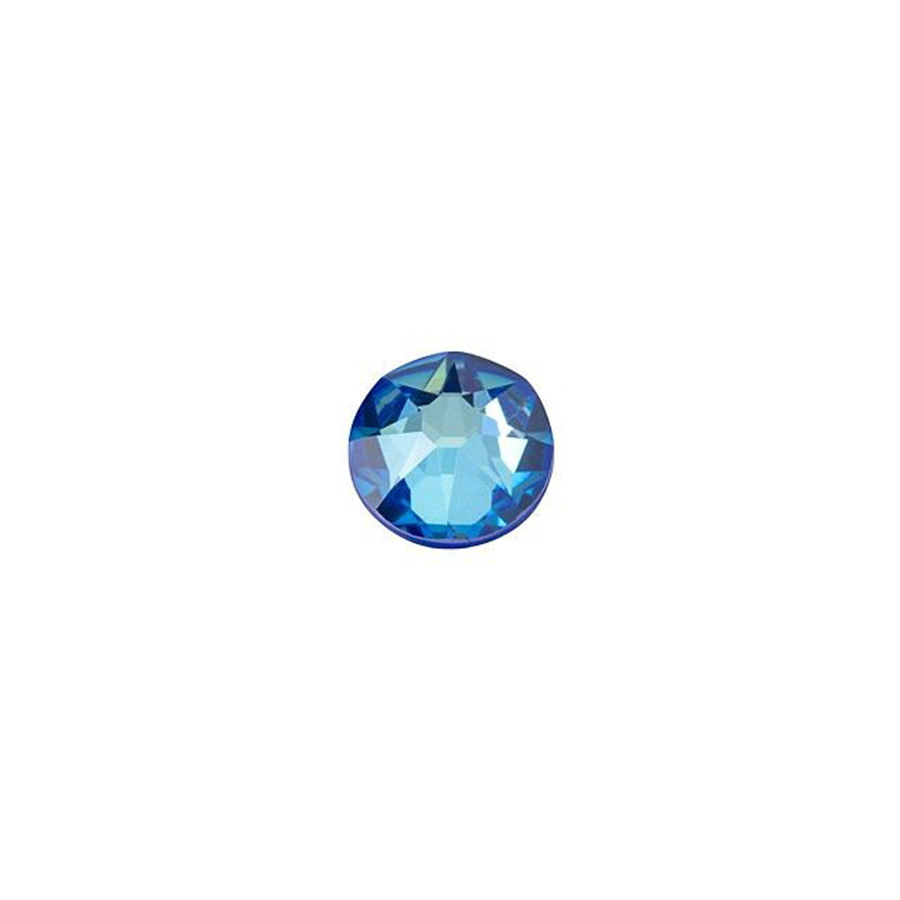 PRESTIGE Crystal, #2088 Round Flatback Rhinestone SS16, Royal Blue LacquerPRO DeLite (1 Piece)