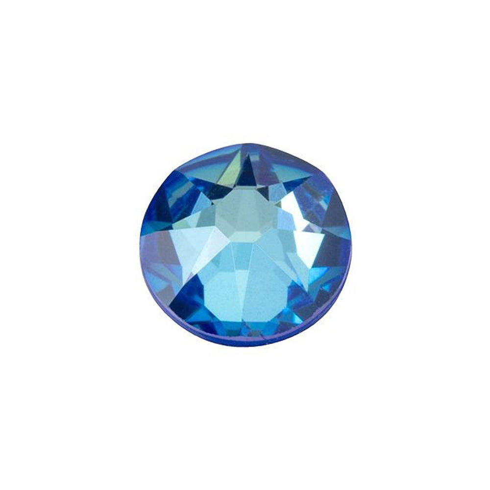 PRESTIGE Crystal, #2088 Round Flatback Rhinestone SS30, Royal Blue LacquerPRO DeLite (1 Piece)