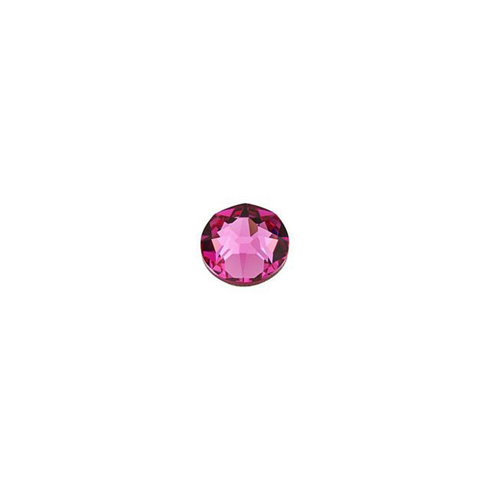 PRESTIGE Crystal, #2088 Round Flatback Rhinestone SS12, Rose (1 Piece)