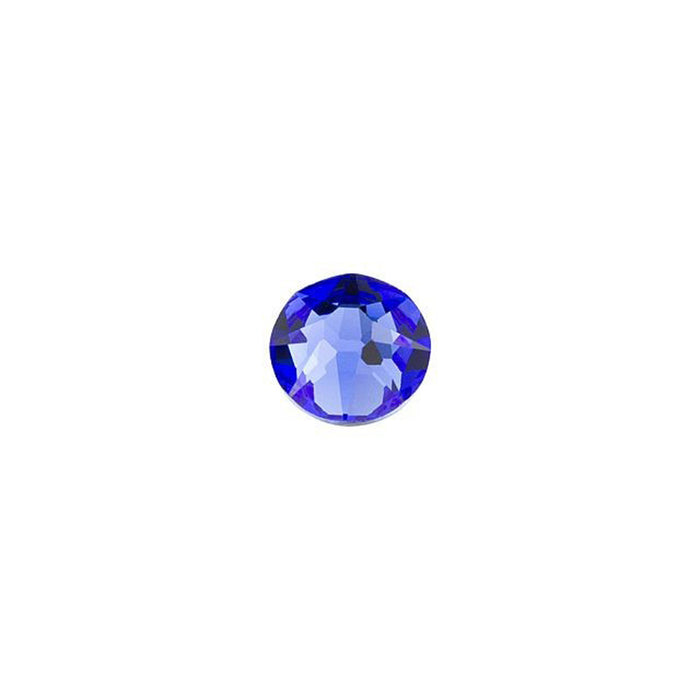 PRESTIGE Crystal, #2088 Round Flatback Rhinestone SS16, Sapphire (1 Piece)