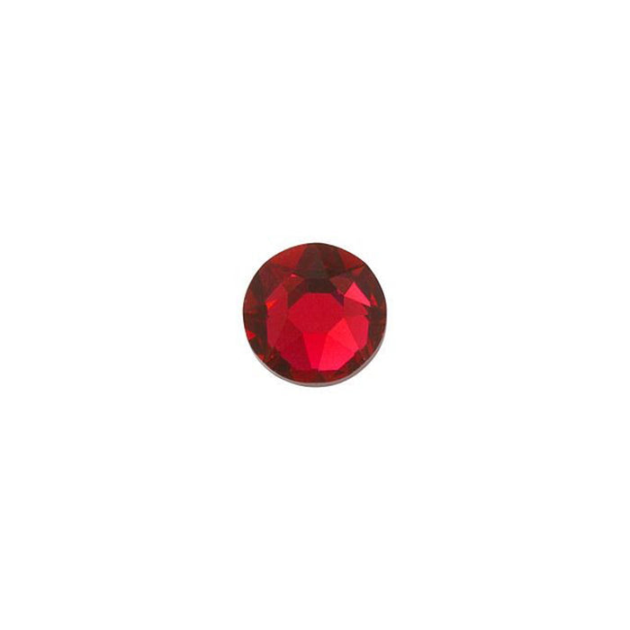 PRESTIGE Crystal, #2088 Round Flatback Rhinestone SS16, Scarlet (1 Piece)