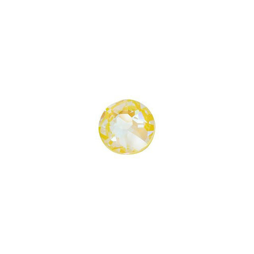 PRESTIGE Crystal, #2088 Round Flatback Rhinestone SS16, Sunshine DeLite LacquerPRO (1 Piece)