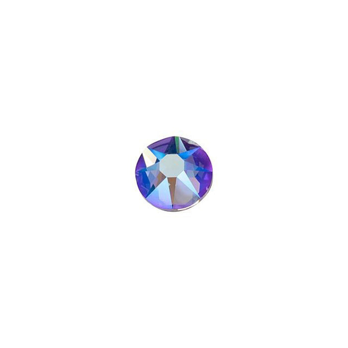 PRESTIGE Crystal, #2088 Round Flatback Rhinestone SS16, Tanzanite Shimmer (1 Piece)