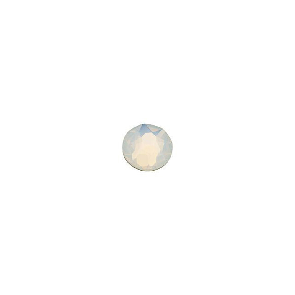 PRESTIGE Crystal, #2088 Round Flatback Rhinestone SS12, White Opal (1 Piece)