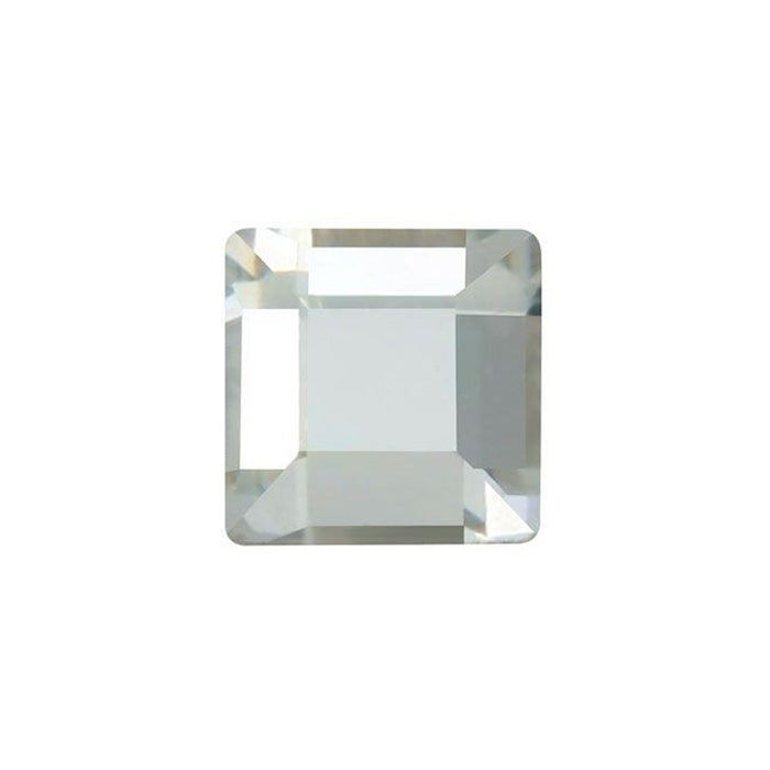 PRESTIGE Crystal, #2400 Square Flatback Rhinestone 6mm, Crystal (1 Piece)