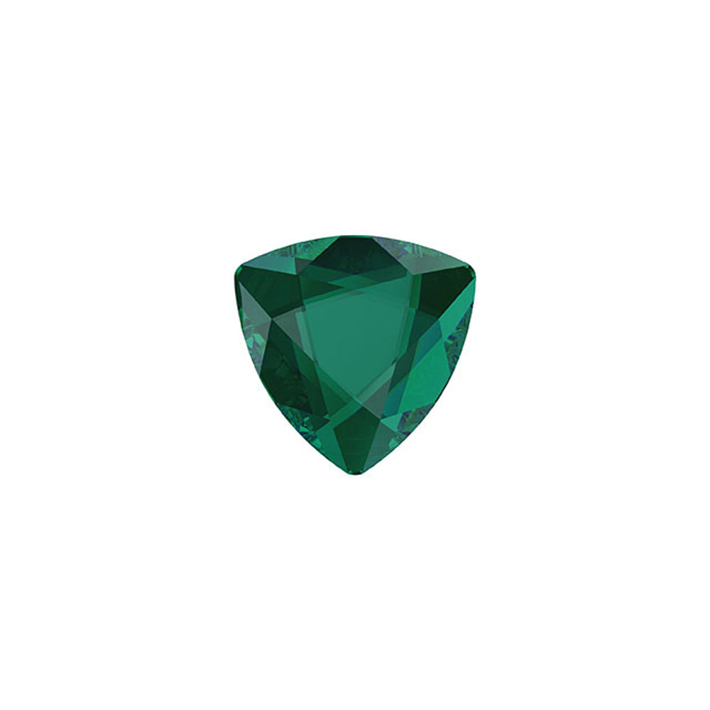 PRESTIGE Crystal, #2472 Trilliant Flatback Rhinestone 10mm, Emerald (1 Piece)