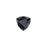 PRESTIGE Crystal, #2472 Trilliant Flatback Rhinestone 7mm, Graphite (1 Piece)