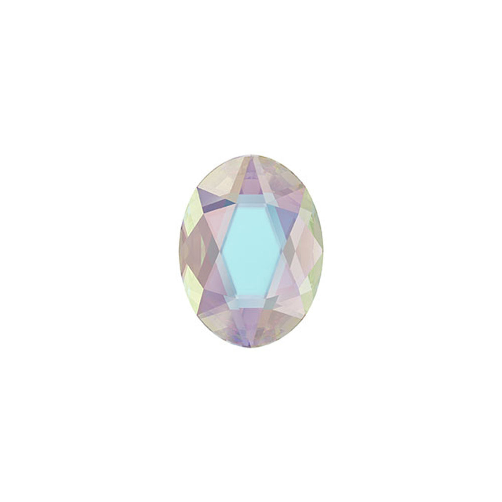 PRESTIGE Crystal, #2603 Oval Flatback Rhinestone 14mm, Crystal AB (1 Piece)