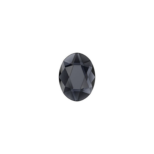 PRESTIGE Crystal, #2603 Oval Flatback Rhinestone 8mm, Graphite (1 Piece)