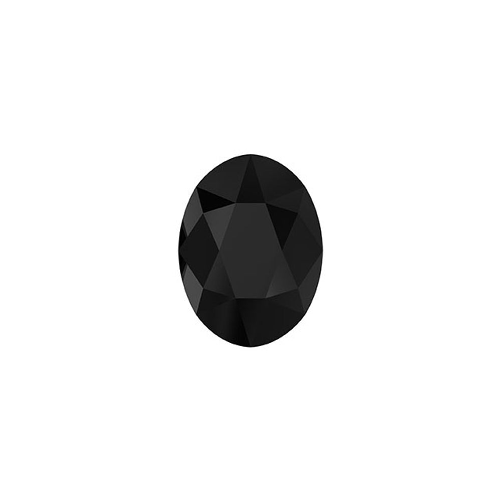 PRESTIGE Crystal, #2603 Oval Flatback Rhinestone 14mm, Jet (1 Piece)