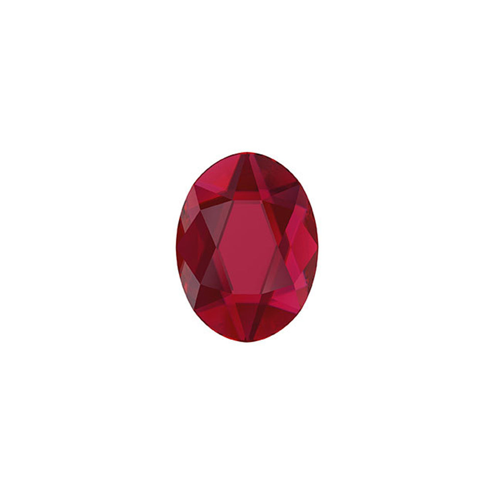 PRESTIGE Crystal, #2603 Oval Flatback Rhinestone 14mm, Scarlet (1 Piece)