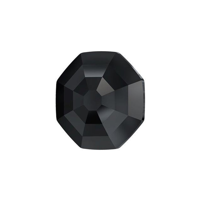 PRESTIGE Crystal, #2611G Solaris Octagon Flatback Rhinestone 10mm, 1/2 Matte Jet (1 Piece)