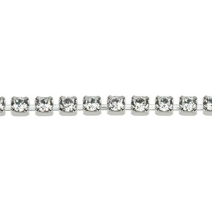 46-343-1 Crystal/ Rhodium Plated PRESTIGE Crystal Rhinestone Chain