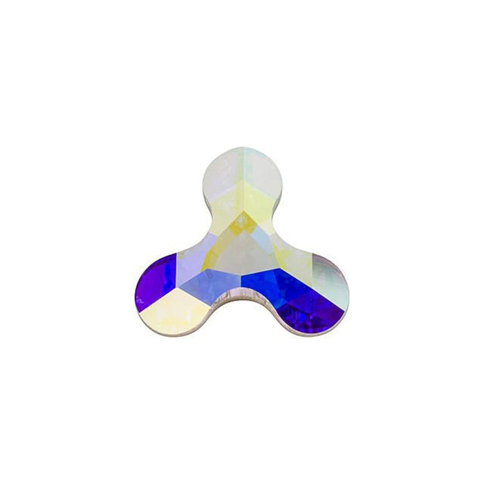 PRESTIGE Crystal, #2708 Molecule Flatback Rhinestone 8x8.5mm, Crystal AB (1 Piece)