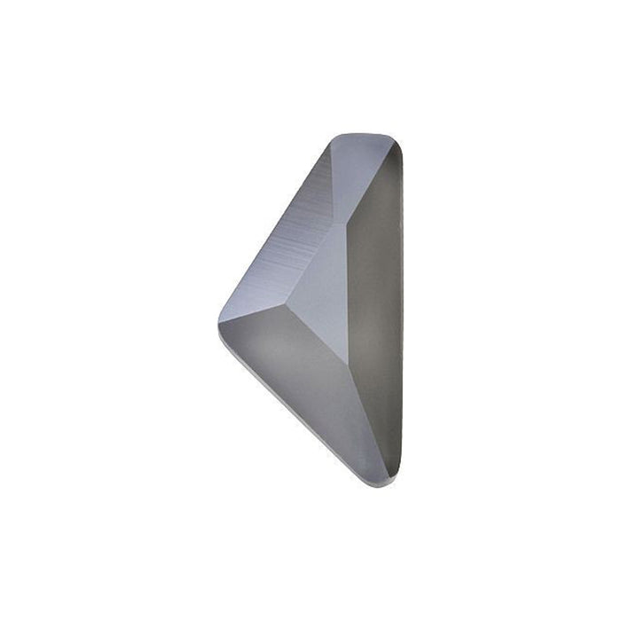 PRESTIGE Crystal, #2738 Triangle A Flatback Rhinestone 12x6mm, Dark Grey Shiny LacquerPRO (1 Piece)