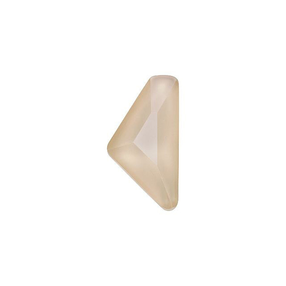 PRESTIGE Crystal, #2738 Triangle A Flatback Rhinestone 10x5mm, Ivory Cream Shiny LacquerPRO (1 Piece)