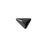 PRESTIGE Crystal, #2739 Triangle B Flatback Rhinestone 7x6.5mm, Jet (1 Piece)