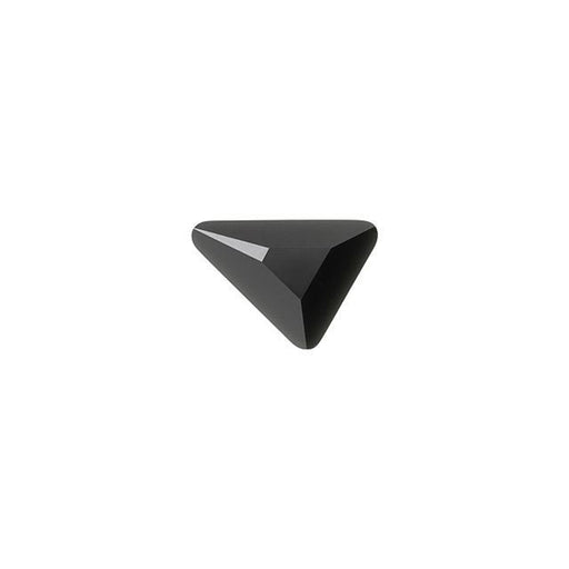 PRESTIGE Crystal, #2739 Triangle B Flatback Rhinestone 7x6.5mm, Jet (1 Piece)