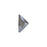 PRESTIGE Crystal, #2740 Triangle G Flatback Rhinestone 8.3x8.3mm, Dark Grey Shiny LacquerPRO (1 Piece)