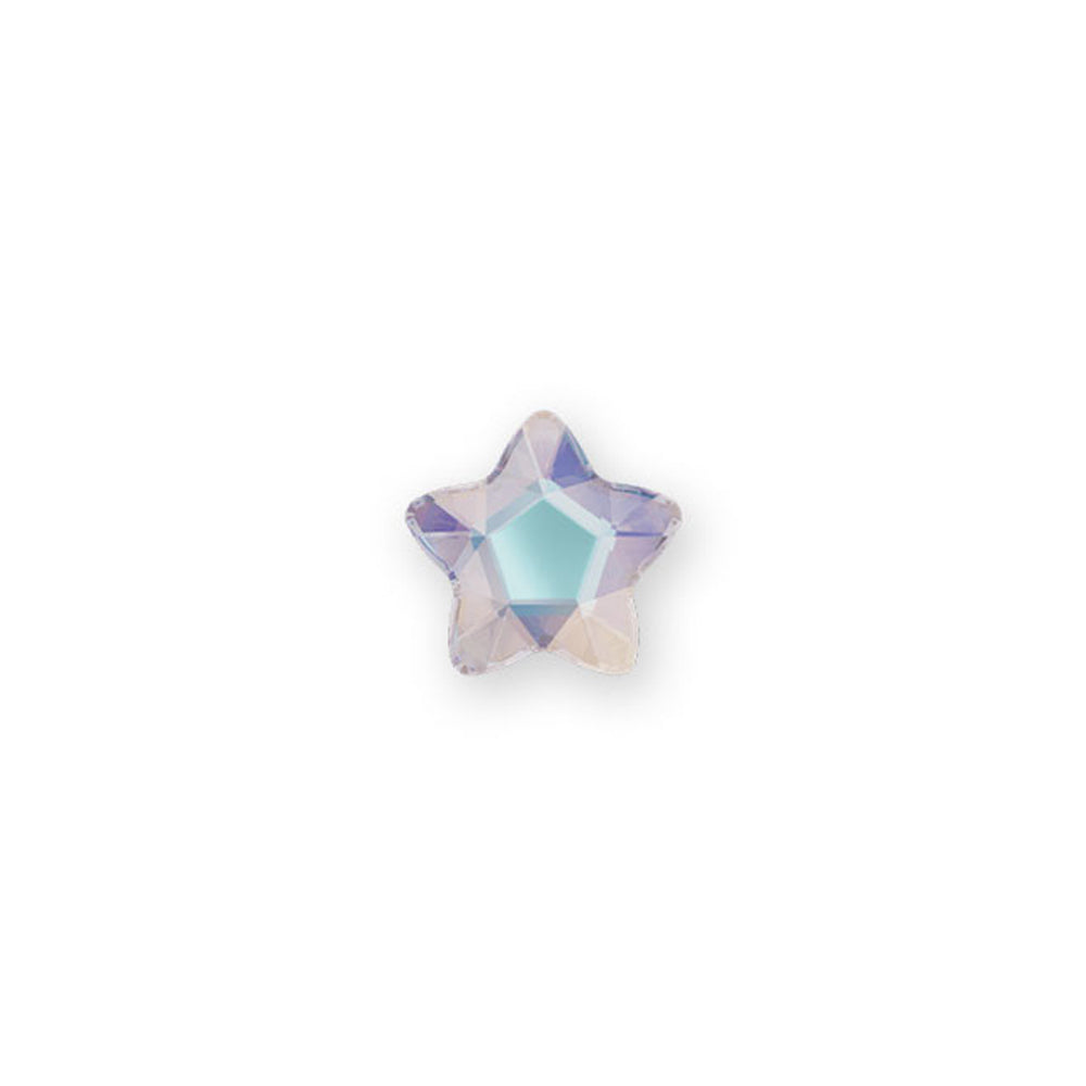 PRESTIGE Crystal, #2754 Star Flower Flatback Rhinestone 6mm, Crystal AB (1 Piece)