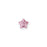PRESTIGE Crystal, #2754 Star Flower Flatback Rhinestone 4mm, Rose (1 Piece)