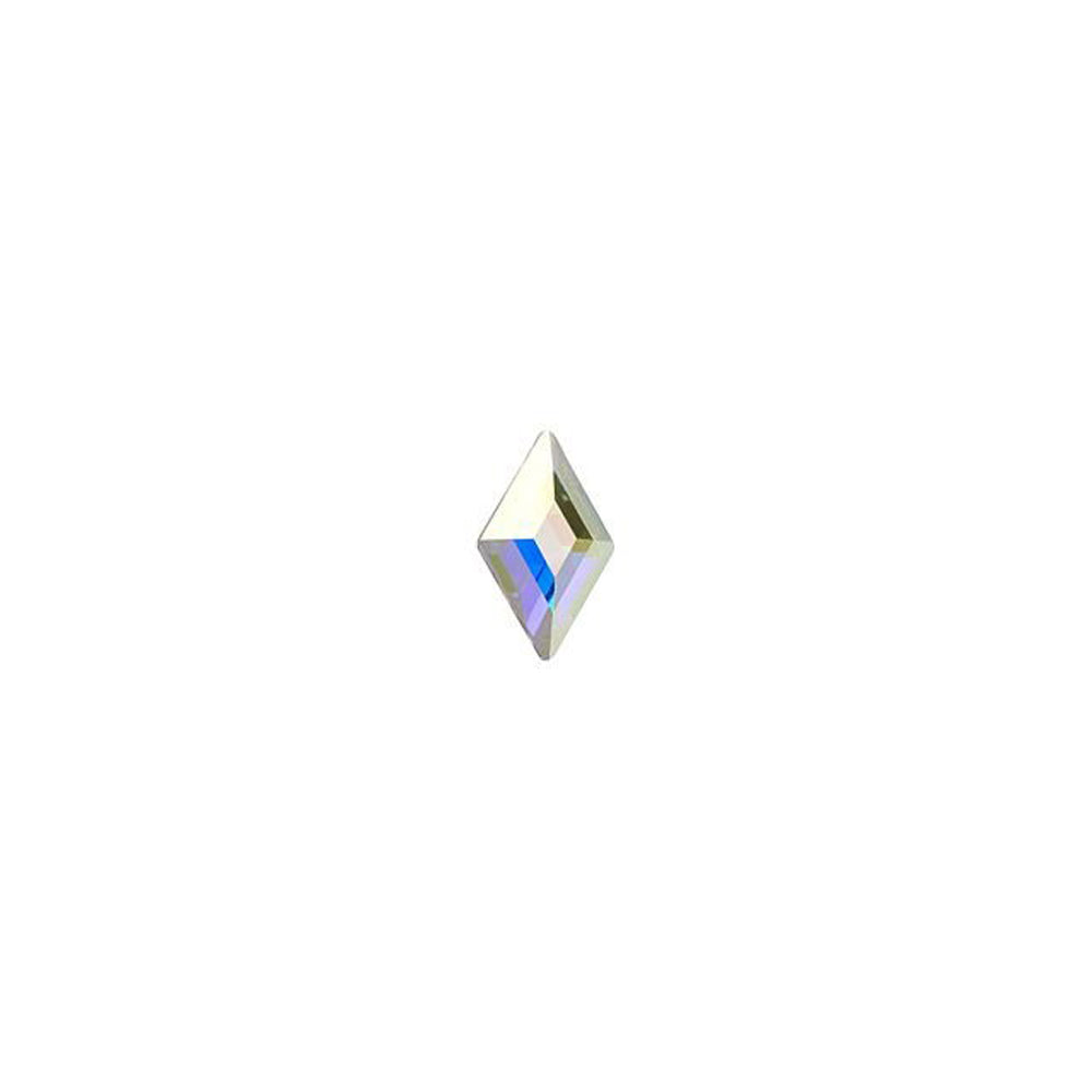PRESTIGE Crystal, #2773 Diamond Shape Flatback Rhinestone 5x3mm, Crystal AB (1 Piece)
