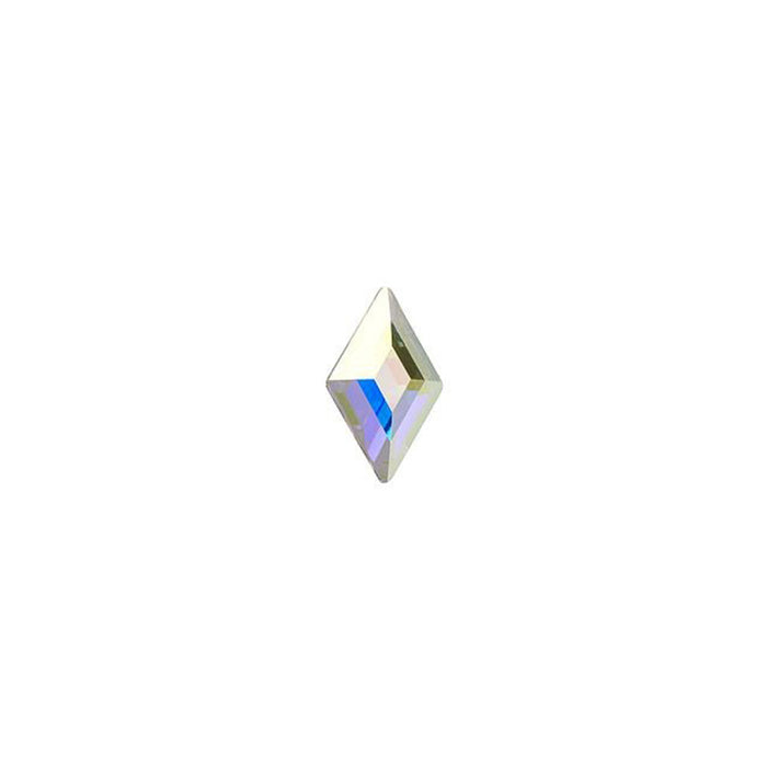 PRESTIGE Crystal, #2773 Diamond Shape Flatback Rhinestone 6.6x3.9mm, Crystal AB (1 Piece)