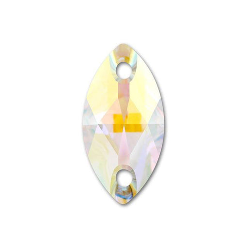 PRESTIGE Crystal, #3223 Navette Sew-On Stone 18mm, Crystal AB (1 Piece)
