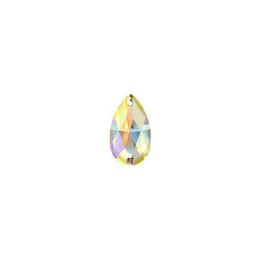 PRESTIGE Crystal, #3230 Teardrop Sew-On Stone 12mm, Crystal AB (1 Piece)
