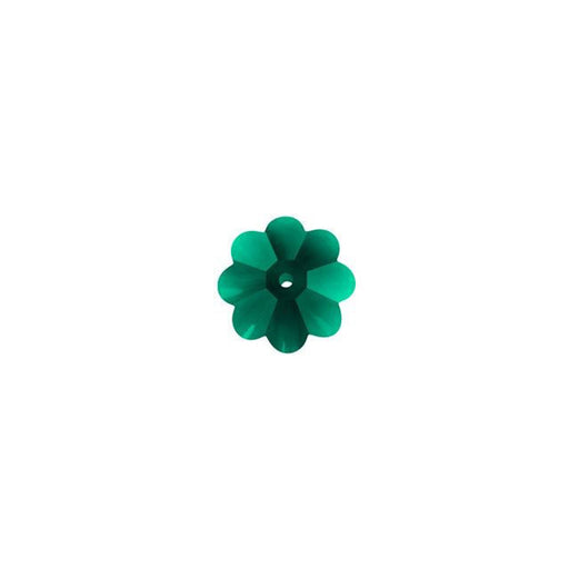 PRESTIGE Crystal, #3700 Margarita Flower Bead 6mm, Emerald (1 Piece)