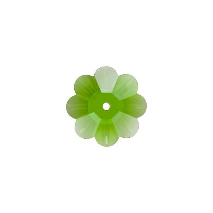 PRESTIGE Crystal, #3700 Margarita Flower Bead 8mm, Fern Green (1 Piece)