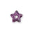 PRESTIGE Crystal, #3754 Star Flower Bead 7mm, Amethyst (1 Piece)
