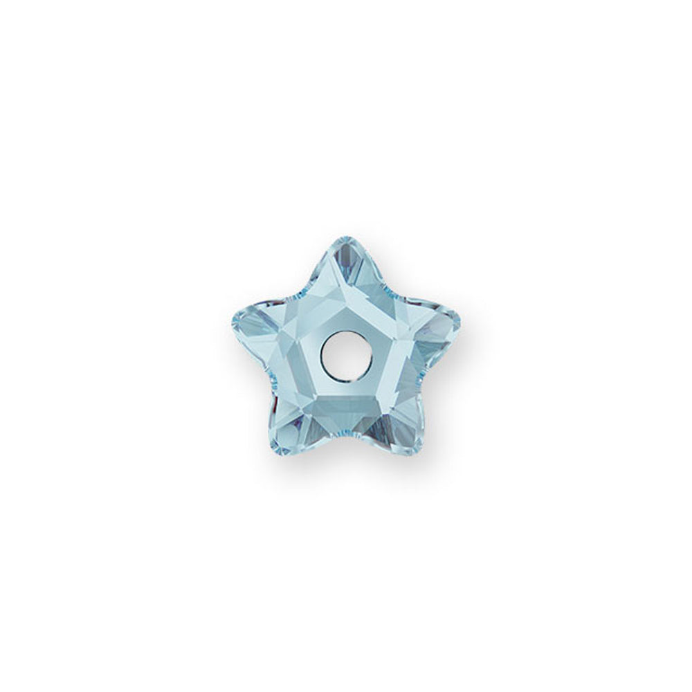 PRESTIGE Crystal, #3754 Star Flower Bead 5mm, Aquamarine (1 Piece)
