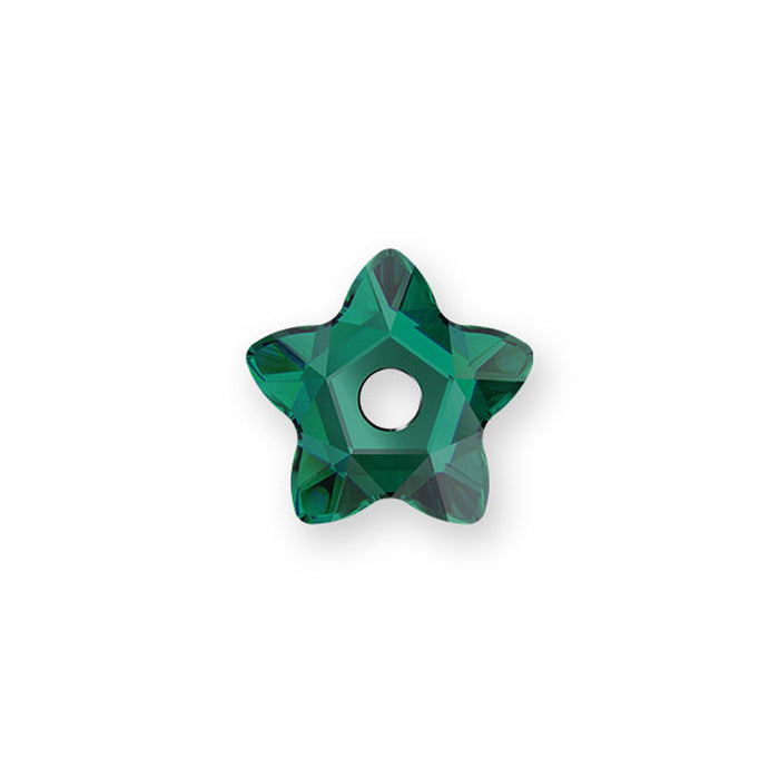 PRESTIGE Crystal, #3754 Star Flower Bead 7mm, Emerald (1 Piece)