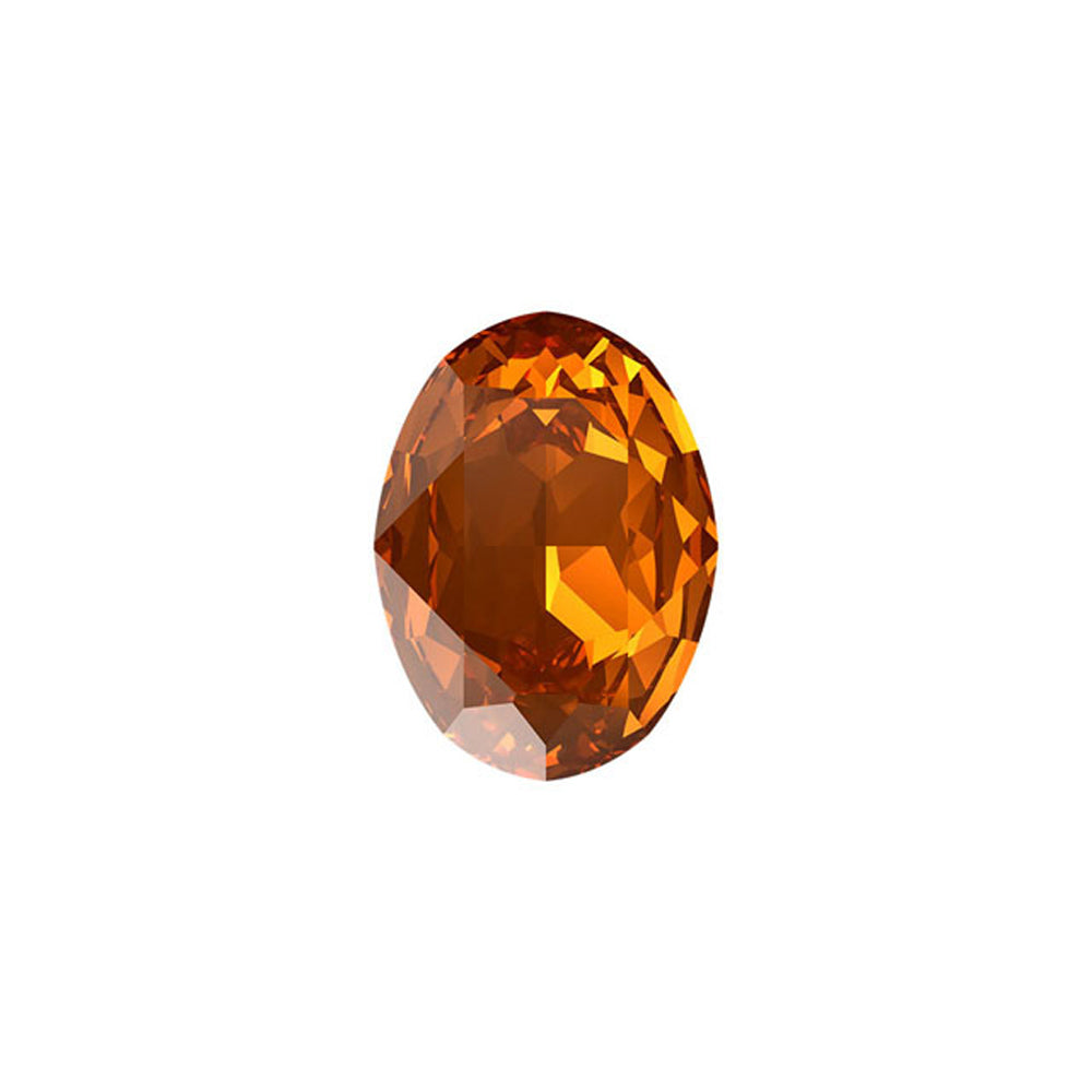 PRESTIGE Crystal, #4120 Oval Fancy Stone 18x13mm, Light Amber (1 Piece)