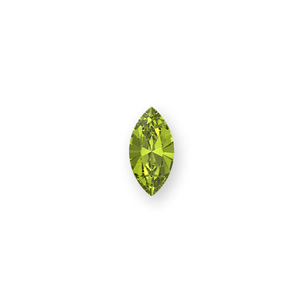 PRESTIGE Crystal, #4228 Navette Fancy Stone 8X4mm, Citrus Green (1 Piece)
