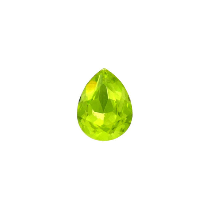 PRESTIGE Crystal, #4320 Pear Fancy Stone 6x4mm, Citrus Green (1 Piece)